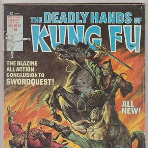 Deadly Hands of Kung Fu Vol 1, 30, Bronze Age Comic Book. VG 4.5. November 1976. Curtis Magazines Marvel Comics image 1