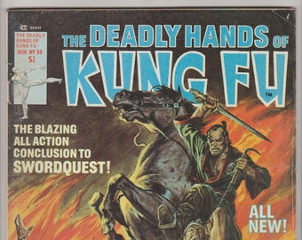Deadly Hands of Kung Fu; Vol 1, 30, Bronze Age Comic Book. VG+ (4.5). November 1976. Curtis Magazines (Marvel Comics)