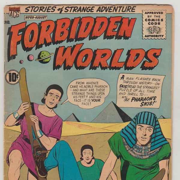 Forbidden Worlds; Vol 1, 69 Silver Age Comic Book. VG- (3.5). August 1958. American Comics Group (ACG)