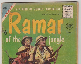 Ramar of the Jungle; Vol 1, 2, Golden Age Comic Book. VG- (3.5). September 1955. Toby Press