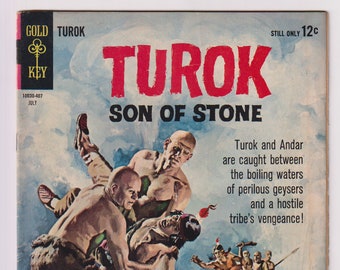 Turok, Son of Stone; Vol 1, 40, Silver Age Comic Book. VG (4.0). July 1964. Gold Key Comics