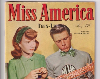 Miss America Magazine; Vol 4, 1 (#19). Golden Age Teen Magazine/ Comic Book. FN (6.0). May 1946. Miss America Publications (Timely Comics)