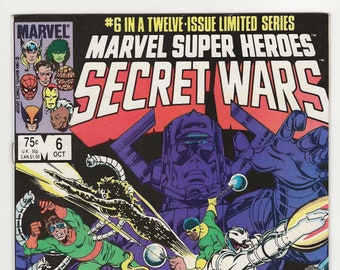 Marvel Super Heroes Secret Wars; Vol 1, 6, Bronze Age Comic Book. VF (8.0).  June 1984.  Marvel Comics