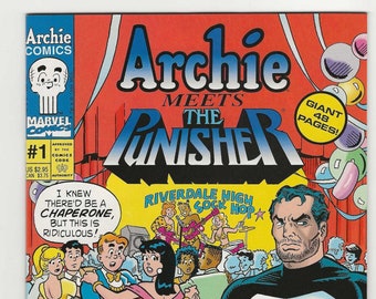 Archie Meets the Punisher; Vol 1, 1 Copper Age Comic Book. NM (9.4). August 1994. Archie Comic Publications (Marvel Comics)