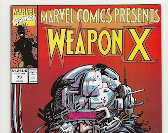 Marvel Comics Presents; Vol 1, 79 Weapon X, Copper Age Comic Book.  NM- (9.2). April 1991. Marvel Comics