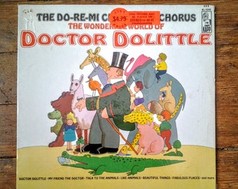 1971 The Wonderful World of Doctor Dolittle, The Do-Re-Mi Children's Choir Vinyl Record KL-1540. E/NM.  Kapp Records