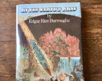 1976 At the Earth's Core; Hard Cover Pellucidar / Hollow Earth Science Fiction Book. Edgar Rice Burroughs . VF+. Nelson Doubleday Inc.