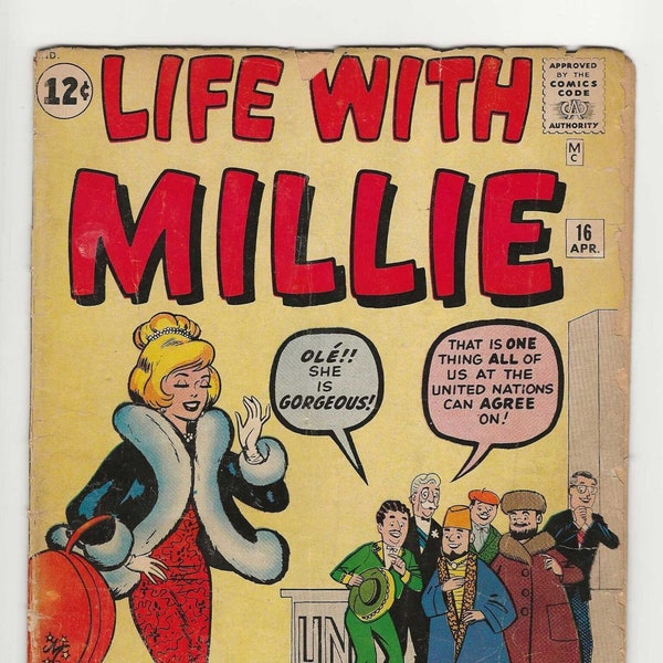 Leben mit Millie; Vol 1, 16, Silver Age Romanze Comic. GD (2,0). April 1962. Marvel Comics