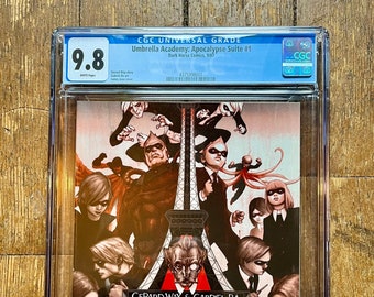 Umbrella Academy: Apocalypse Suite; Vol 1, 1 Modern Age Comic Book.  9.8 (NM/M) CGC Graded 4375998001. October 2007.  Dark Horse  Comics