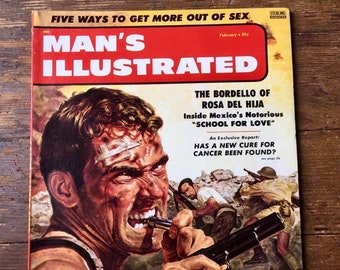 Man's Illustrated; Vol 2, 4, Men's Adventure / Pulp Magazine. VF (8.0). February 1957. Sterling Magazines