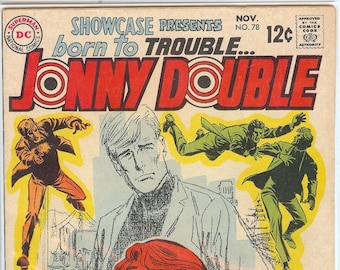Showcase (presents Jonny Double) Vol 1, 78 Silver Age Comic Book.  FN+ (6.5).  Nov 1968.  DC Comics