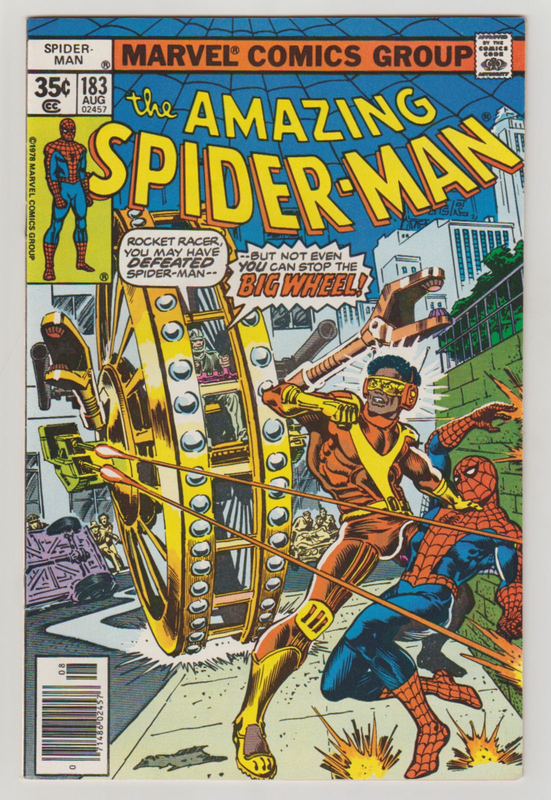 Amazing Spiderman Vol 1, 183, Bronze Age Comic Book. VF 8.5. August