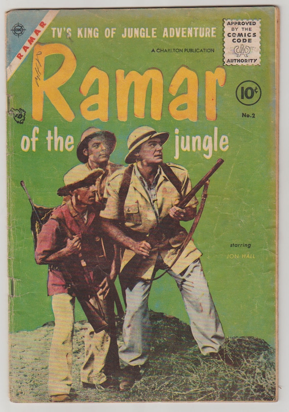 Ramar of the Jungle; Vol 1, 2, Golden Age Comic Book. VG- (3.5). September 1955. Toby Press