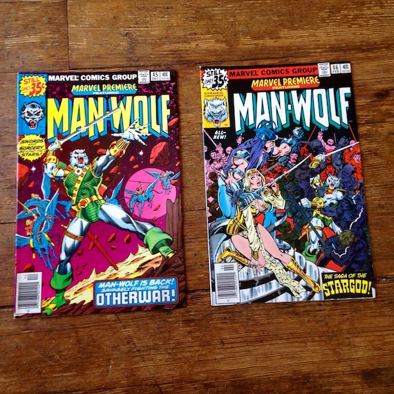 Marvel Premiere: Man-Wolf; Vol 1, 45 and 46. VF (8.0). December 1978 - February 1979. Marvel Comics