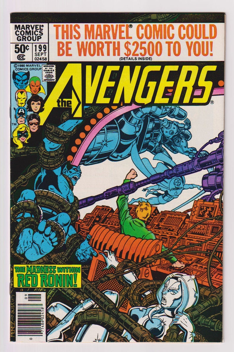 Avengers Vol 1, 199, Bronze Age Comic Book. NM 9.2. September 1980. Marvel Comics image 1