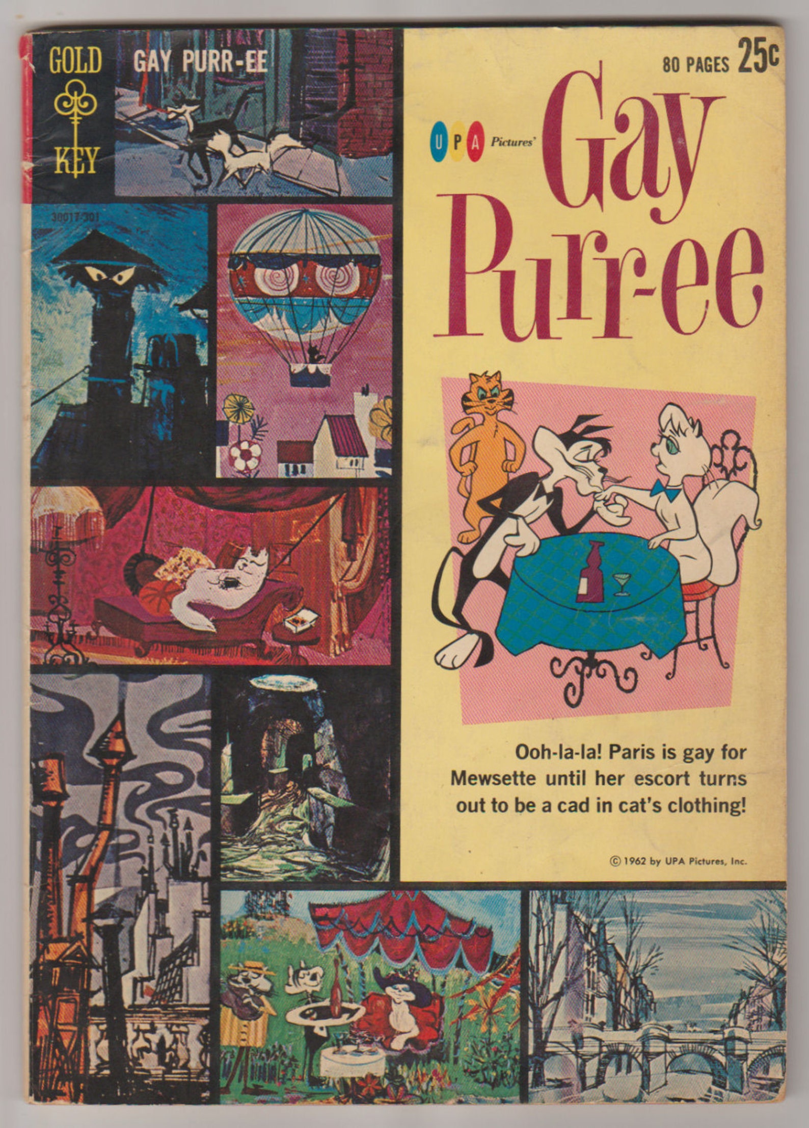 Gay Purr-ee Vol 1 1 Silver Age Comic Book. FN. 1962. Gold | Etsy