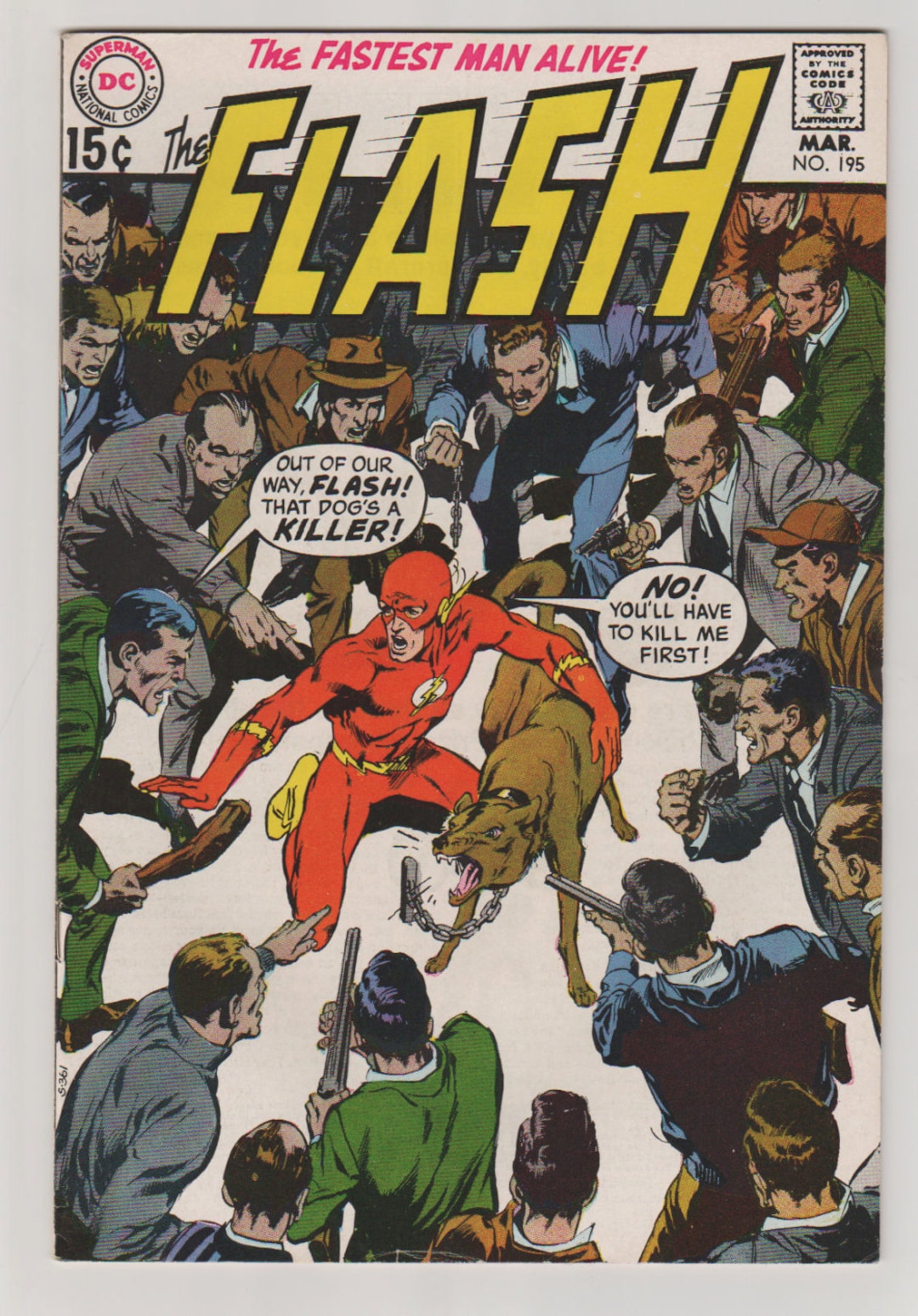 Flash Vol 1, 195, Bronze Age Comic Book. VF 7.5. March 1970. DC Comics