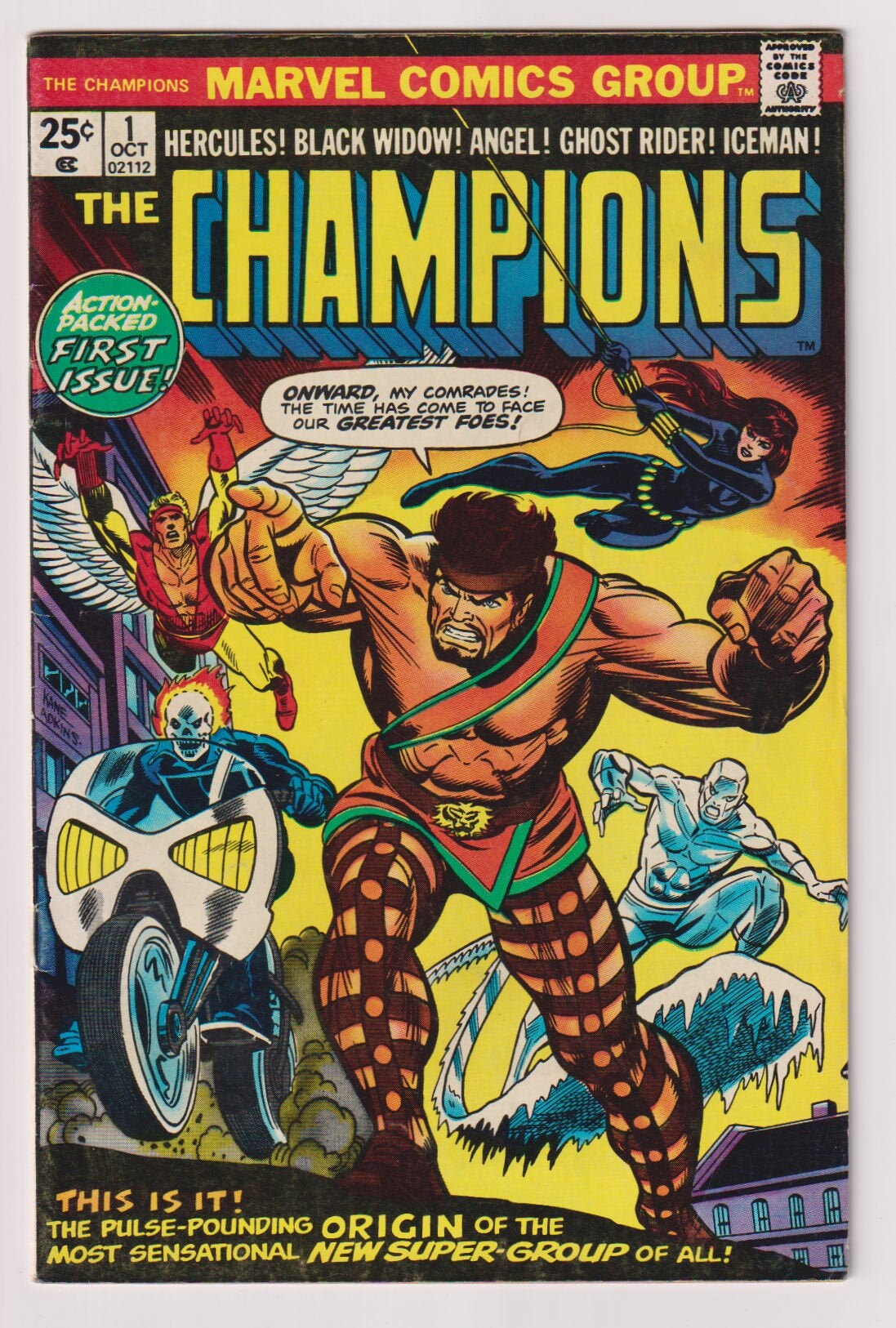The Champions, Vol 1, 1, Bronze Age Comic Book. FN 6.0. October 1975