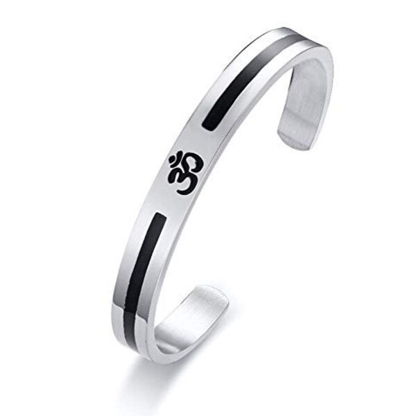 Aum-Om Cuff Bangle Bracelet