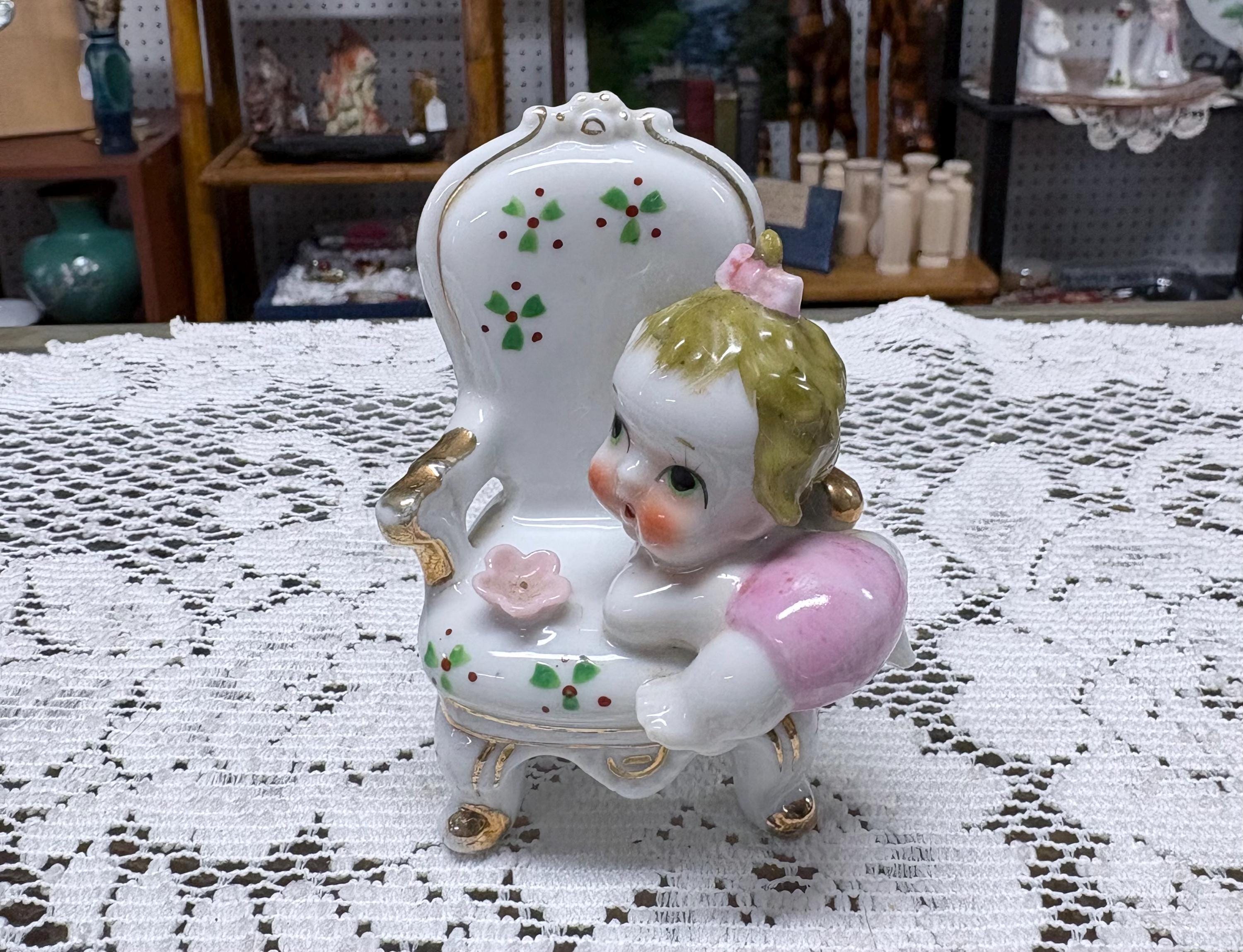 Cute Vintage Girl 1940s Figurine - Etsy