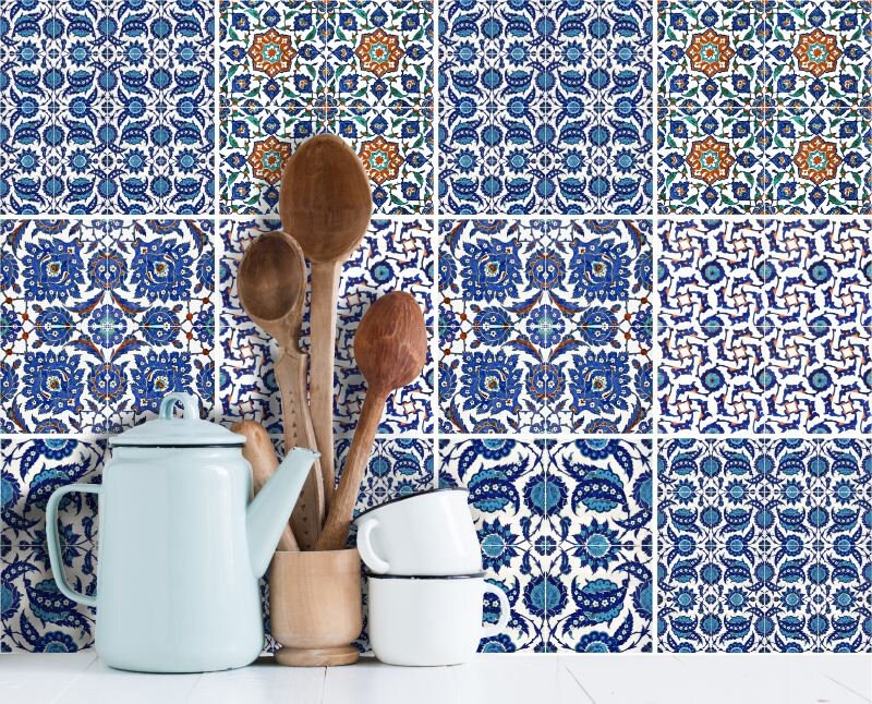 Tile Stickers wall stickers Tile decals for Kitchen Bathroom Etsy