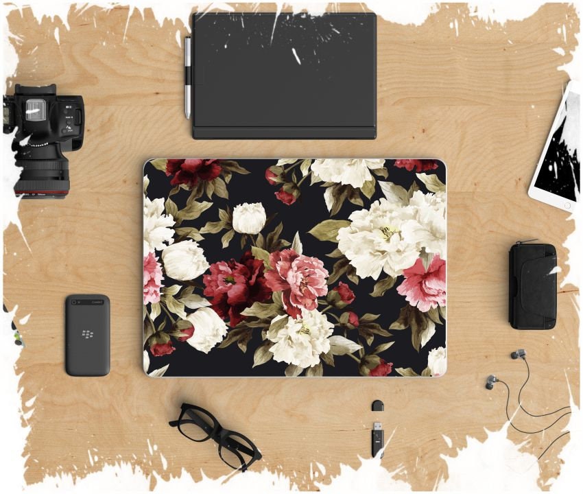 Floral retro vintage laptop sticker decal vinyl decal 3M Etsy