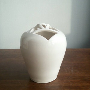 White porcelain bud vase image 1