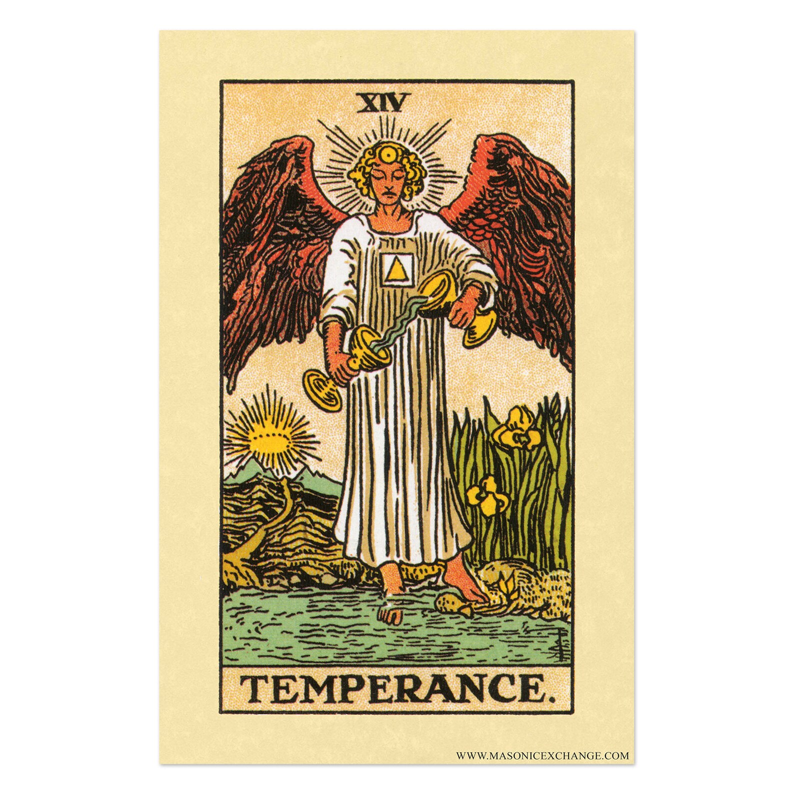 Temperance Tarot Card Poster 11 X 17 Etsy