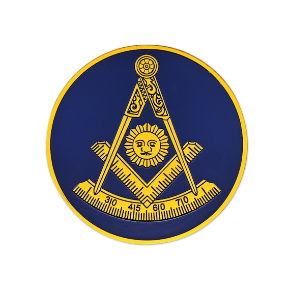 North Carolina Past Master  Car Emblem Masonic Automobile Emblem 