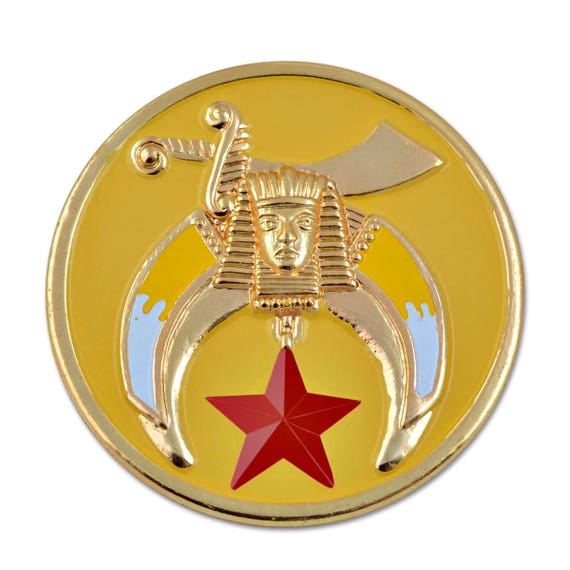 Shriner Round Masonic Auto Emblem yellow & Gold3 Diameter TME-EMB-00012 -   Canada