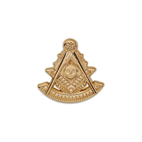 Masonic Past Master Lapel Pin with Stone PM-25 