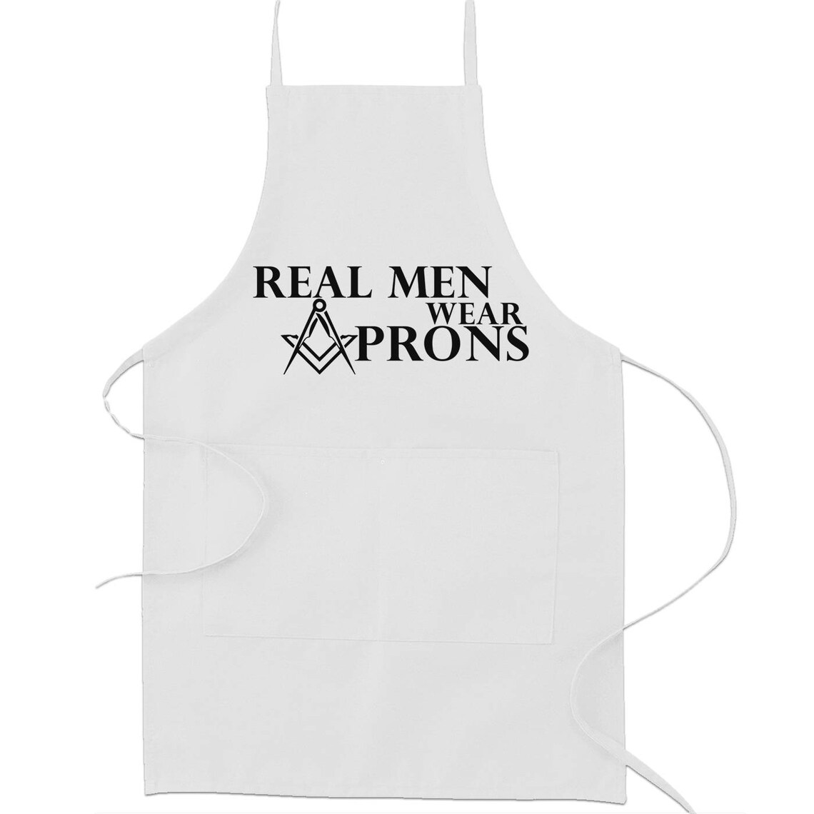 Real Men Wear Aprons Masonic Cooking Kitchen Apron Etsy