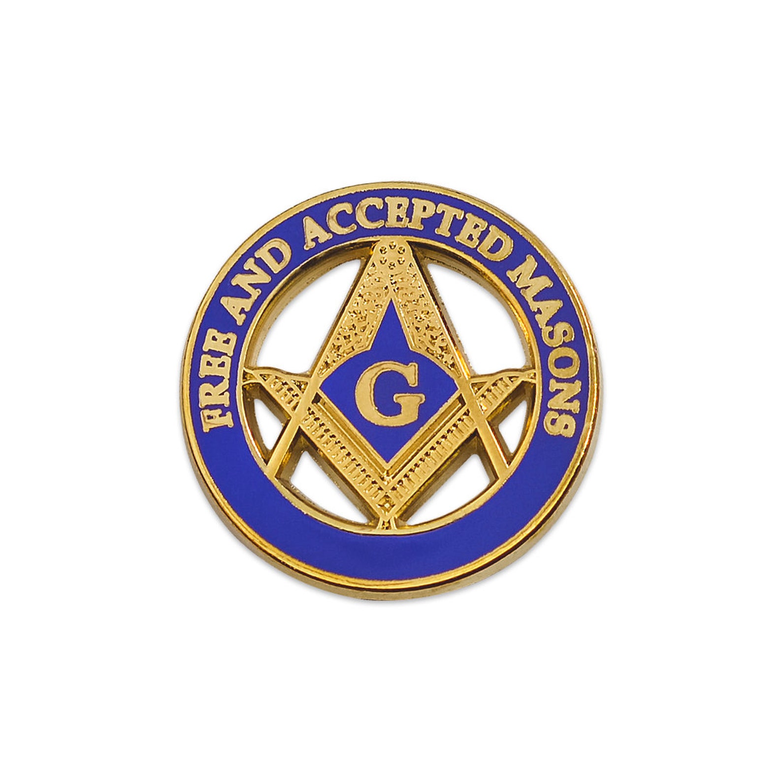 Free and Accepted Masons Masonic Lapel Pin blue & Etsy