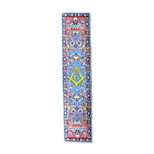 Square & Compass Blue Masonic Bookmark - [7'' x 2''] - TME-GIF-B-00010