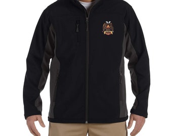 32nd Degree Embroidered Masonic Men's Soft Shell Jacket - TME-APP-ESJ-00009