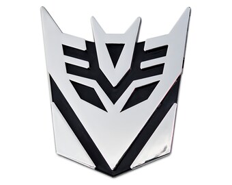 Transformer Decepticon Auto Emblem - [Chrome][5" Tall] - TME-EMB-00088