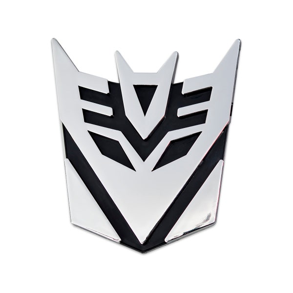Transformer Decepticon Auto Emblem - [Chrome][5" Tall] - TME-EMB-00088