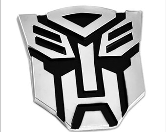 Transformer Autobot Auto Emblem - [Chrome][5" Tall] - TME-EMB-00086