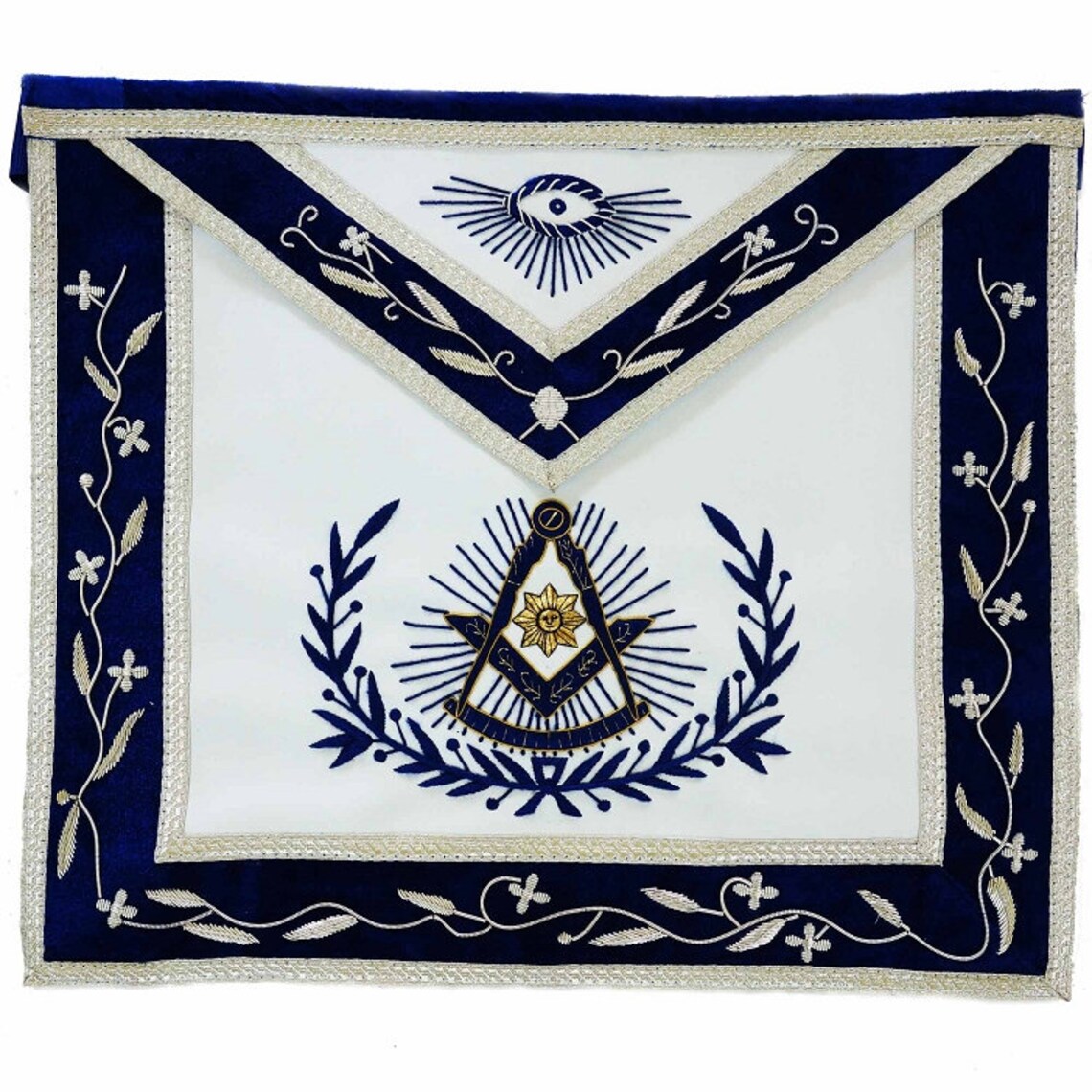 Funeral Past Master With Embroidered Border Masonic Apron - Etsy