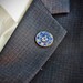 7 Liberal Arts Working Tools Masonic Lapel Pin - Round Blue Enamel Pin, 1 Inch Diameter