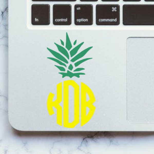 Pineapple Monogram Decal