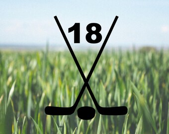 Hockey Stick Decal