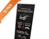 Premium Vinyl Photo Booth Bookmark Sleeves for 4x6 Pictures