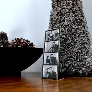 150 Slanted Acrylic Photo Booth Frames For 2x6 Strips - Clear Display Stands With White Step-Up Inserts - View #7