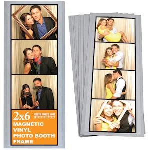 Vinyl Magnetic Photo Booth Frames for 2x6 Photo Strips, FREE SHIPPING!