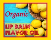 Organic Lemon Lip Balm Flavor Oil