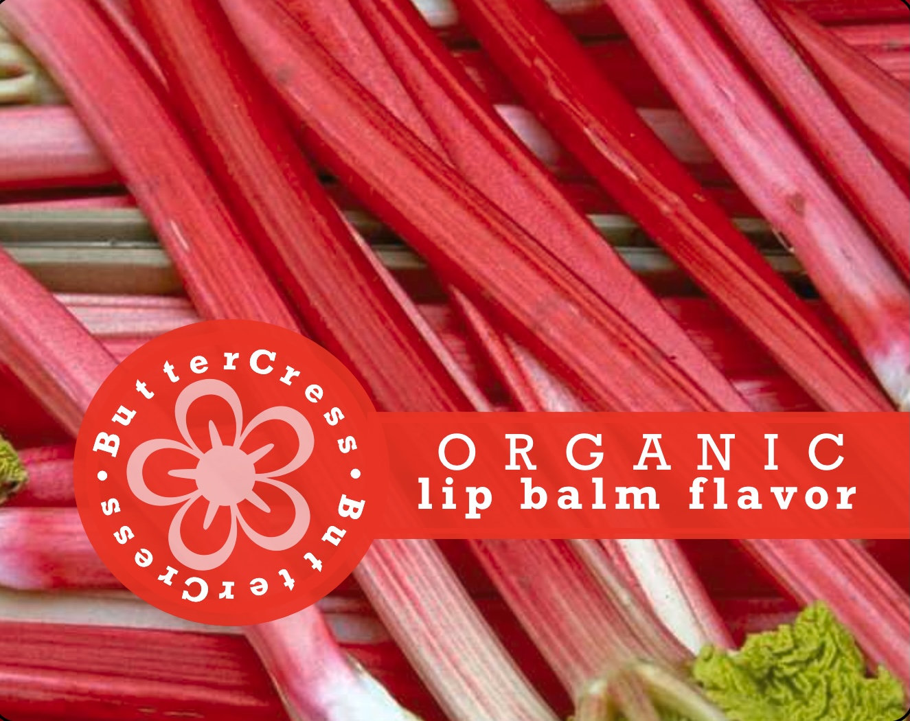 RHUBARB Organic Lip Balm Flavor Oil | Unsweetened Lip Flavor for balms, glosses & scrubs