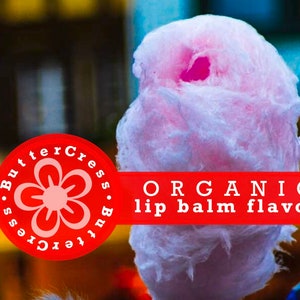 COTTON CANDY Organic Lip Balm Flavor Oil | Unsweetened Lip Flavor for balms, glosses & scrubs