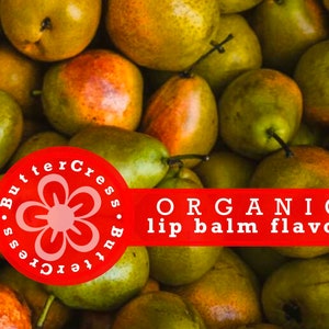 PEAR Organic Lip Balm Flavor Oil | Unsweetened Lip Flavor for balms, glosses & scrubs