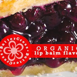 BLUEBERRY PIE Organic Lip Balm Flavor Oil | Unsweetened Lip Flavor for balms, glosses & scrubs — Ready to ship